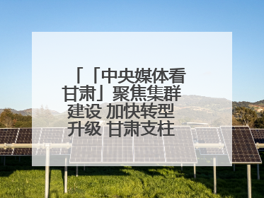「中央媒体看甘肃」聚焦集群建设 加快转型升级 甘肃支柱产业增势强劲