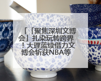 「聚焦深圳文博会」扎染玩转跨界！大理蓝续借力文博会斩获NBA等联名大单