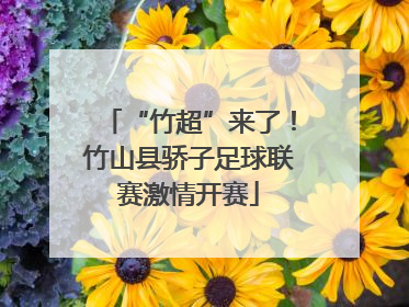 “竹超”来了！竹山县骄子足球联赛激情开赛