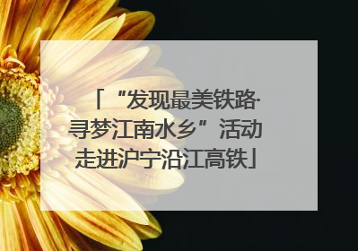 “发现最美铁路·寻梦江南水乡”活动走进沪宁沿江高铁
