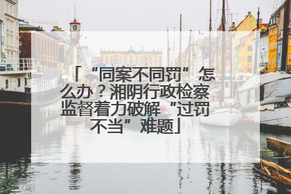 “同案不同罚”怎么办？湘阴行政检察监督着力破解“过罚不当”难题