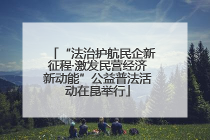 “法治护航民企新征程·激发民营经济新动能”公益普法活动在昆举行