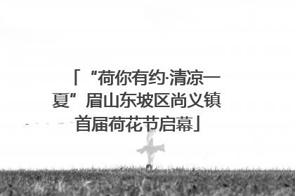 “荷你有约·清凉一夏”眉山东坡区尚义镇首届荷花节启幕