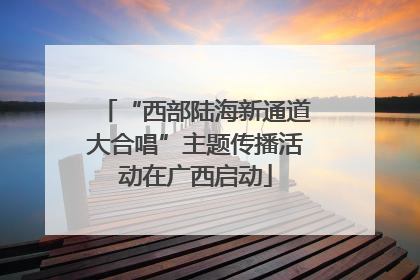 “西部陆海新通道大合唱”主题传播活动在广西启动