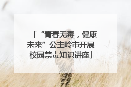 “青春无毒，健康未来”公主岭市开展校园禁毒知识讲座