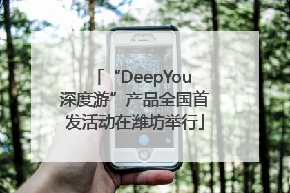 “DeepYou深度游”产品全国首发活动在潍坊举行