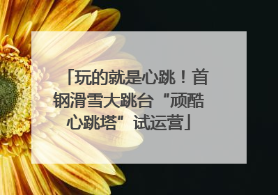 玩的就是心跳！首钢滑雪大跳台“顽酷心跳塔”试运营