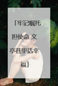 牢记嘱托担使命 文亭巷里话幸福