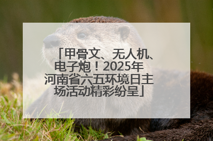 甲骨文、无人机、电子炮！2025年河南省六五环境日主场活动精彩纷呈