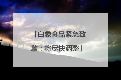 白象食品紧急致歉：将尽快调整