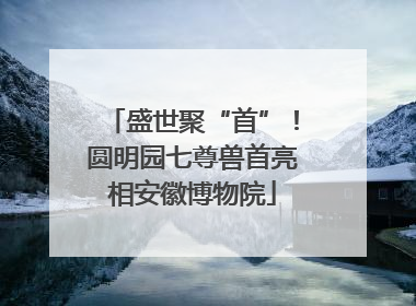 盛世聚“首”！圆明园七尊兽首亮相安徽博物院