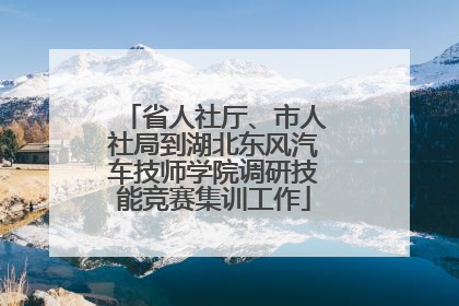 省人社厅、市人社局到湖北东风汽车技师学院调研技能竞赛集训工作
