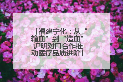 福建宁化：从“输血”到“造血” 沪明对口合作推动医疗品质进阶