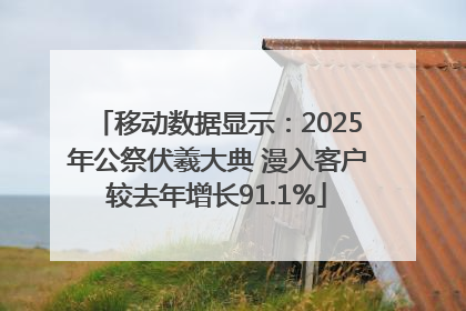移动数据显示：2025年公祭伏羲大典 漫入客户较去年增长91.1%