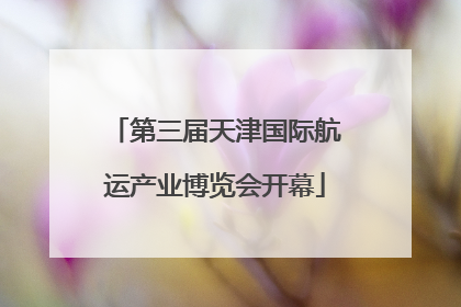 第三届天津国际航运产业博览会开幕