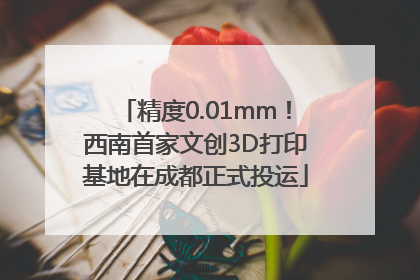 精度0.01mm！西南首家文创3D打印基地在成都正式投运