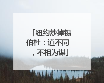 纽约炒掉锡伯杜：道不同，不相为谋