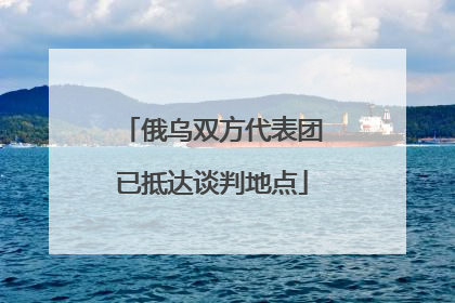 俄乌双方代表团已抵达谈判地点