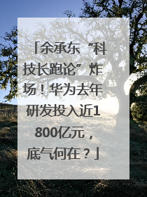 余承东“科技长跑论”炸场！华为去年研发投入近1800亿元，底气何在？
