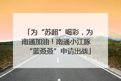 为“苏超”喝彩，为南通加油！南通小江豚“蓝叒叒”申请出战