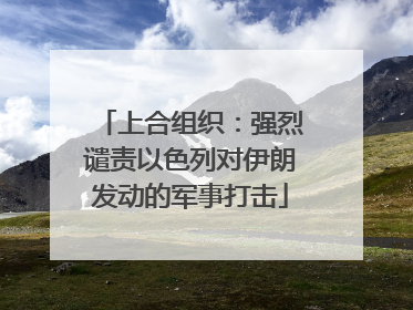 上合组织：强烈谴责以色列对伊朗发动的军事打击