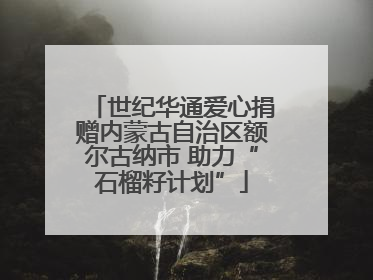 世纪华通爱心捐赠内蒙古自治区额尔古纳市 助力“石榴籽计划”