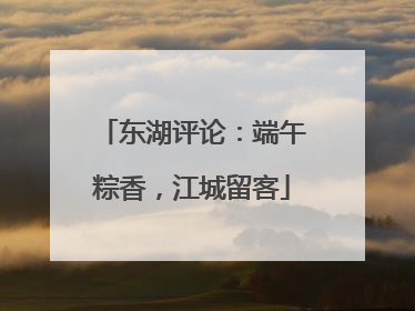 东湖评论：端午粽香，江城留客