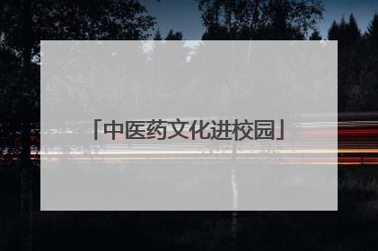 中医药文化进校园