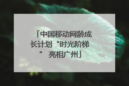中国移动网龄成长计划“时光阶梯” 亮相广州