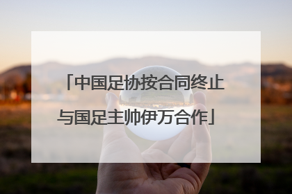 中国足协按合同终止与国足主帅伊万合作