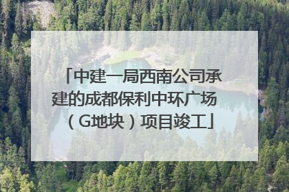 中建一局西南公司承建的成都保利中环广场（G地块）项目竣工