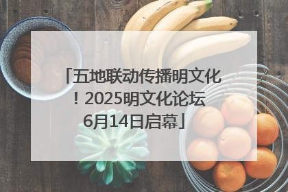 五地联动传播明文化！2025明文化论坛6月14日启幕