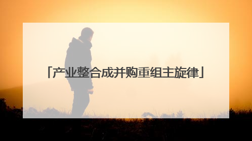 产业整合成并购重组主旋律
