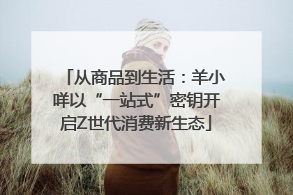 从商品到生活：羊小咩以“一站式”密钥开启Z世代消费新生态