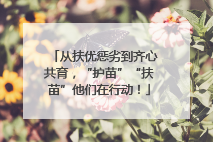 从扶优惩劣到齐心共育，“护苗”“扶苗”他们在行动！