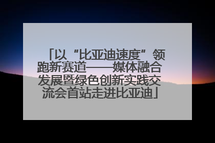 以“比亚迪速度”领跑新赛道——媒体融合发展暨绿色创新实践交流会首站走进比亚迪