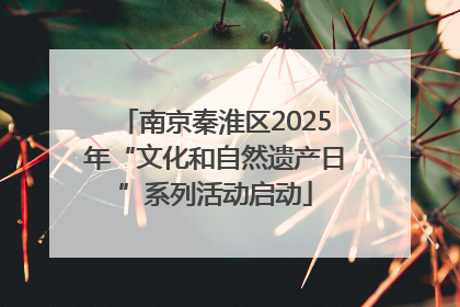 南京秦淮区2025年“文化和自然遗产日”系列活动启动
