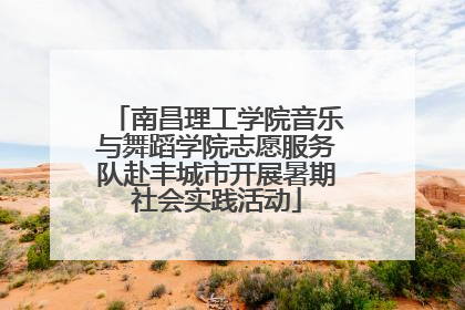 南昌理工学院音乐与舞蹈学院志愿服务队赴丰城市开展暑期社会实践活动