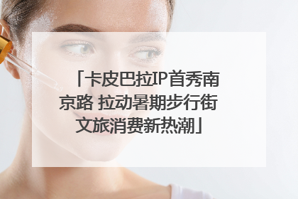 卡皮巴拉IP首秀南京路 拉动暑期步行街文旅消费新热潮