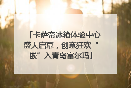 卡萨帝冰箱体验中心盛大启幕，创意狂欢“嵌”入青岛富尔玛