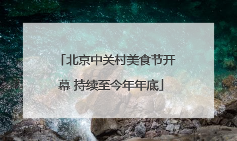 北京中关村美食节开幕 持续至今年年底
