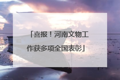喜报！河南文物工作获多项全国表彰