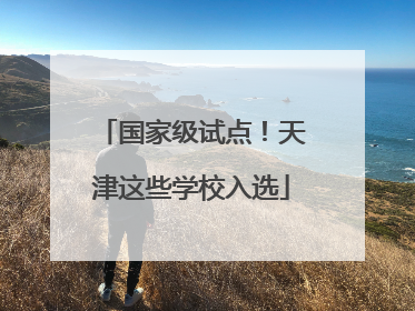 国家级试点！天津这些学校入选
