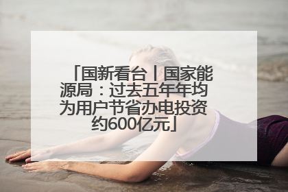 国新看台丨国家能源局：过去五年年均为用户节省办电投资约600亿元