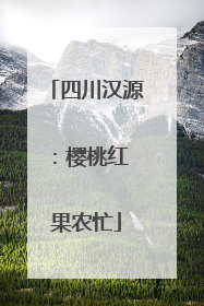 四川汉源：樱桃红 果农忙