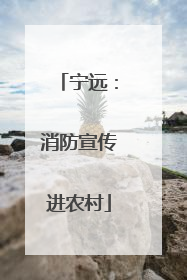 宁远：消防宣传进农村