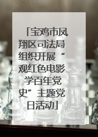 宝鸡市凤翔区司法局组织开展“观红色电影 学百年党史”主题党日活动