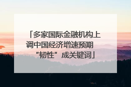 多家国际金融机构上调中国经济增速预期 “韧性”成关键词