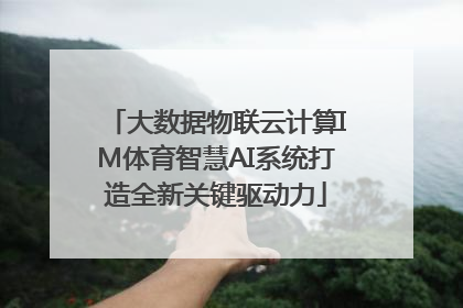 大数据物联云计算IM体育智慧AI系统打造全新关键驱动力