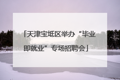 天津宝坻区举办“毕业即就业”专场招聘会